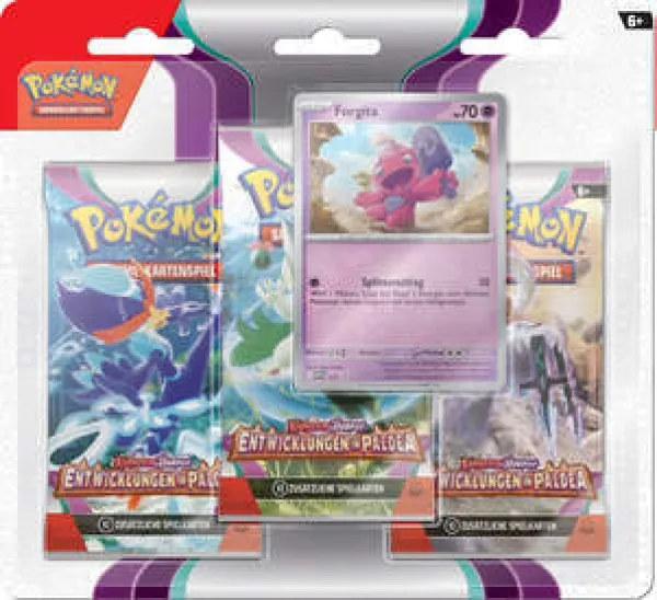 Pokemon Entwicklungen in Paldea 3-Pack Blister Forgita